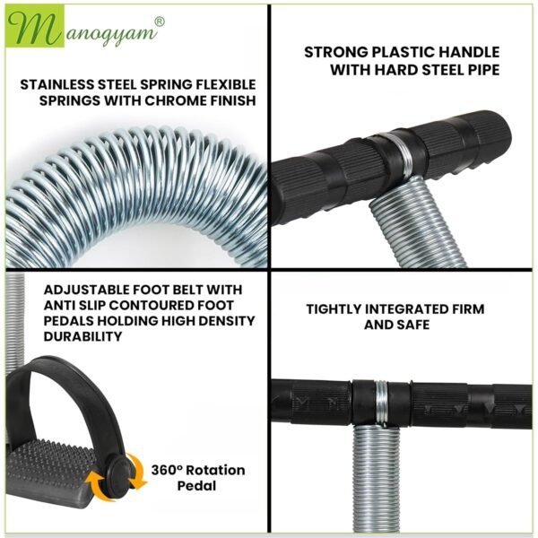 MANOGYAM Tummy Trimmer | Waist Trimmers | Single Spring Tummy Trimmer | Ab Exerciser | Body Toner | Fat Burner | Fitness Equipment | Abdominal Exercise for Men & Women - Image 5