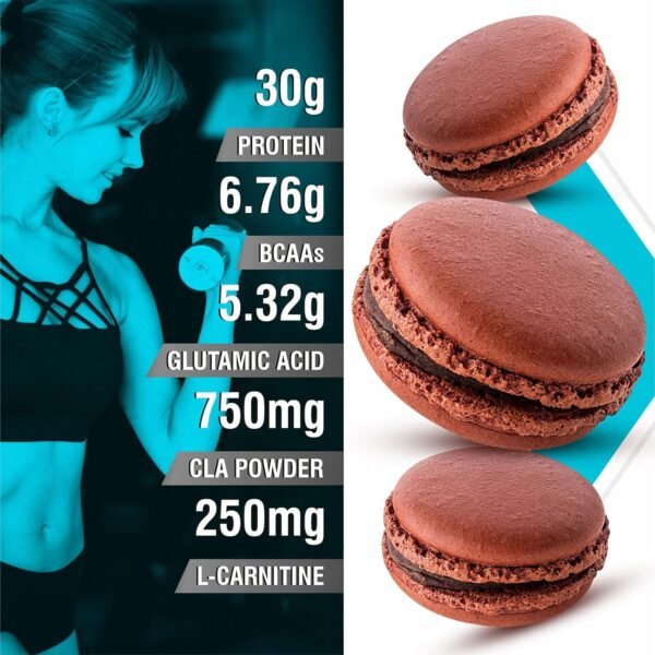 HF Series Slim Meal Shake Diet Whey for lean muscle and fat loss |Meal replacement shake|40 servings|Added L carnitine and CLA powder for weight loss|2kg|Flavour-Rocky Road - Image 3