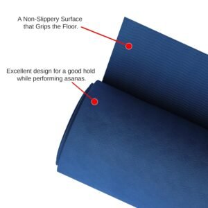 Curveit TPE Anti-Slip Yoga Mat for Women & Men| with Free Shoulder Strap | 6MM Thick Foam | 72 Inches Long & 24 Inches Wide| Eco Friendly, Odourless