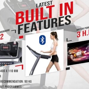 Kobo 2021 Model 1 H.P Motorised Fitness Treadmill (Black)