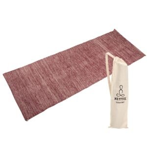 NETTIE Handloom Cotton Anti-Skid Yoga Mat – Regal Series