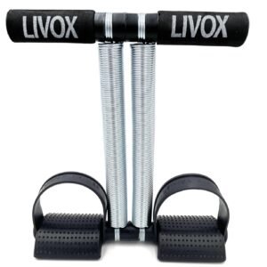 LIVOX Double Spring Tummy Trimmer Exercise Equipment Set for Men Women Belly Fat Stomach Abdominal Workout Kit