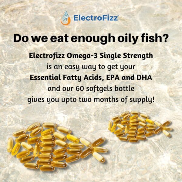 ElectroFizz Omega 3 Fish Oil Capsules For Men And Women 1000 Mg (180 Mg EPA And 120 Mg DHA) with other Omega 3 Fatty Acids for Health Heart, Brain and Joint Support Supplements - 60 Softgels - Image 7
