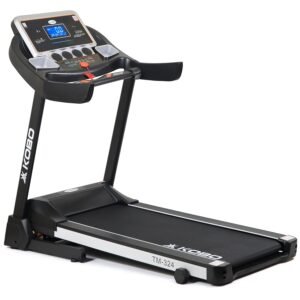 Kobo TM 303 Steel 3 H.P Motor with Treadmill Electric Jogger, 120 kg (Black/Green)
