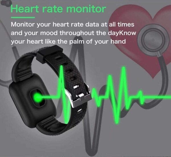 Techking Combo C1069 - D116 Bluetooth Smart Fitness Band Watch with Heart Rate Activity Tracker & M7 Smart Band Waterproof Activity Tracker| Blood Pressure| Heart Rate Sensor for Unisex