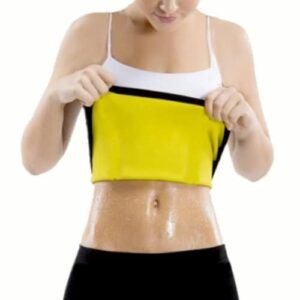 Sports Art Body Shaper Hot Waist Non-Tearable Belt for Men, Women, Unisex | Weight Loss Unisex Tummy Slimming Belt | Tummy Shaper (Waist Size – TOP 24 inches and Bottom 29 Inch) (Small) Black