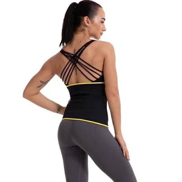 KGDA Unisex Running Waist Trimmer Exercise Wrap Belt/Shaper Belt- (Black) | Slimming Belt, Waist Shaper, Tummy Trimmer, Sweat Slim Belt, Belly Fat Burner, Stomach Fat Burner - Image 3