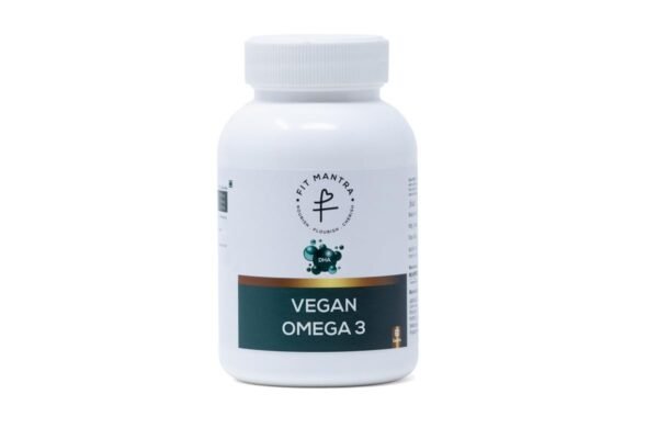 FIT MANTRA Vegan Omega 3 Plant Sourced 60 Capsules 1000mg, Algal Oil with DHA for Brain & Heart Health, Improves Joints, Eye, Hair and Skin Health for Men & Women - Image 7