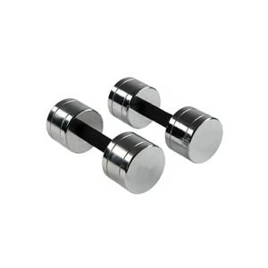 A-Mart Steel Dumbells 2.5kg set | 2.5kg×2pcs pair| chrome Dambal | Dumbles with cushion grip | exercise dumbells | home gym kit Dumbbells (pack of 2 ) 5kg weight