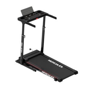 Hercules Fitness T900 2HP Adjustable Treadmill, Electric Motorized Power Fitness Running Machine with Function Treadmill Adult Child Office use Vertical Display Adjustment for Intense Workout Session
