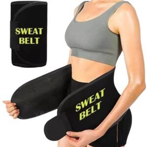 Weight lose belt fat lose belt pet kam karne ki belt patla hone ka belt sweat slim belt hot belt yoga belt,GYM BLET exercise belt tummy trimmer belt for men & women (Free size, Pack of 1) (AE-019)