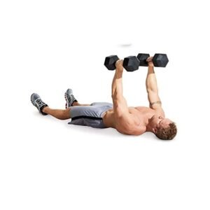 A1VK PVC Hex Dumbbells (2 * 2Kg) Fixed Weight Dumbbell, Exercise Equipment.