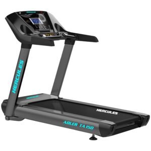 Hercules Fitness Adler TA150 3.0 HP / 6.0 HP Peak AC Motorized Treadmill 20 Level Incline Max Speed 20 Km/Hr Max User Weight 150 KG Trasportation Wheel