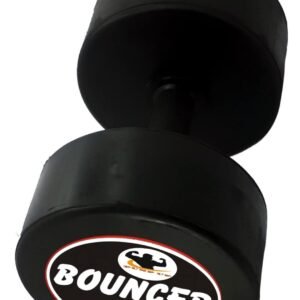 PUMP UP Bouncer Dumbbell 10Kg Single Piece / Single Dumbell Premium Rubber Coating / Home Gym Exercise dumble For Men And Women/ 10kg Weight.