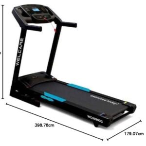 WELCARE WC3999DC 4.5HP Peak DC Foldable Motorized Treadmill with LCD Display, FITSHOW app Support