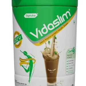 Vidaslim Meal Replacement Protein Health Shake for Weight Control & Weight Management for Women & Men| 38 gm Protein |L-Carnitine, Green Tea Extract, and White Kidney Bean Extract|(400 gm, Coffee)