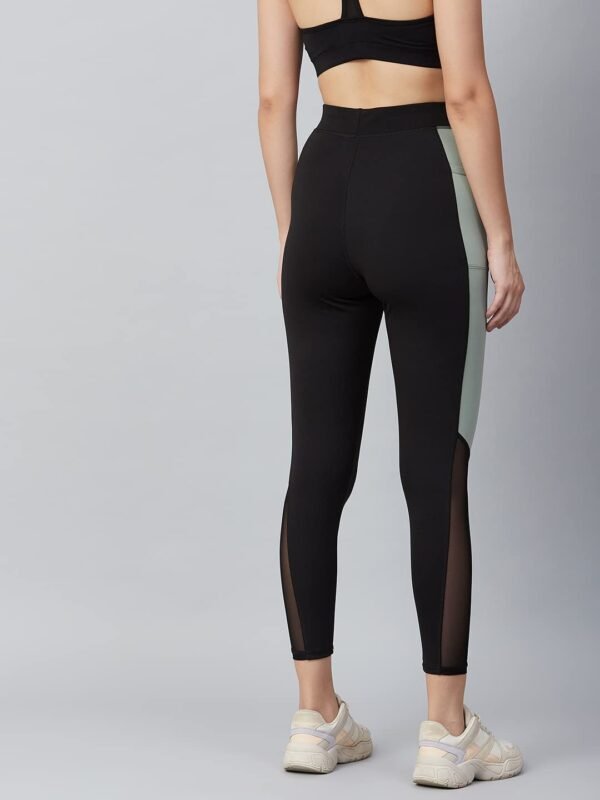 BLINKIN Stretchable Yoga Pants for Women & Gym Pants for Women Workout with Mesh Insert & Side Pockets (1869) - Image 4