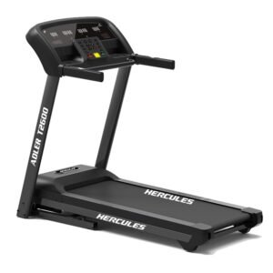 Hercules Fitness T2600 3.0 HP Peak DC Motorized Foldable Treadmill | 15 Level Manual Incline | Bluetooth MP3 Player Available | Max Speed 18 Km/Hr | Max User Weight 125 Kg