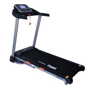 FitnessOne Propel HT 112 Treadmill – 4 HP Peak DC Motor| 110 Kgs Max User Weight| 12 Preset Programs| Auto Incline| Foldable Soft Drop Landing| LCD Display| Mobile & Bottle Holder| Transport Wheels