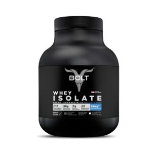 BOLT Nutrition Whey Isolate Protein Powder | With Superfood PHYCOCYANIN | USA Formulation & Origin | For Muscle Strength & Bone Health | 2LB/907gm (27 Servings) | Madagascar Vanilla