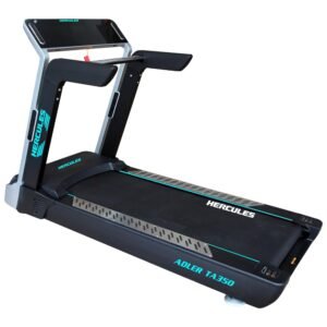 Hercules Fitness Adler TA350 4.0 HP / 8.0 HP AC Motorized Treadmill 15 Level Power Incline Max Speed 22 Km/Hr Max User Weight Capacity 180 KG Trasportation Wheel