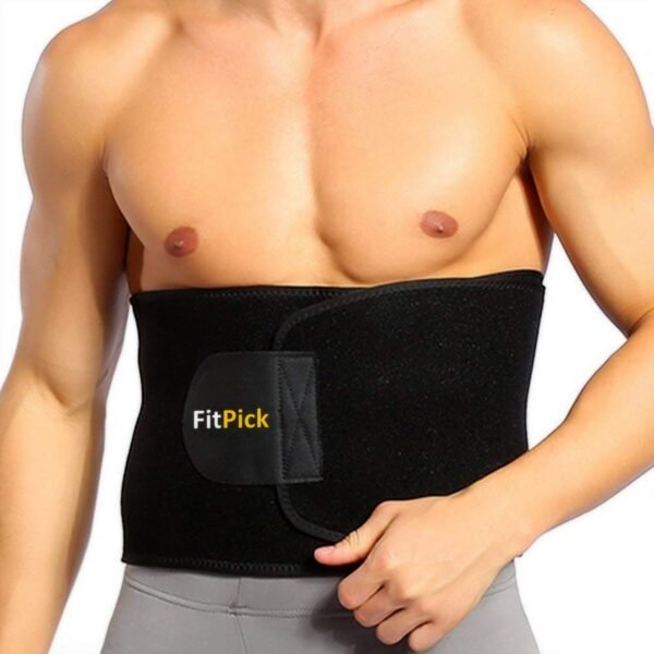 FIT PICK Sweat/ Stomach Belt for Men and Women Non-Tearable, Sauna Belt Waist Trainer for Men and Women - Image 5