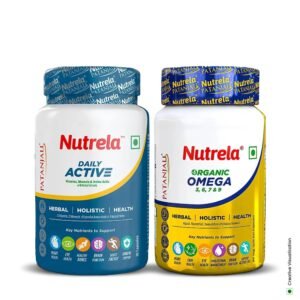 Nutrela Combo omega 3 Capsule & Daily active multivitamin Capsules Each (30 Capsules)