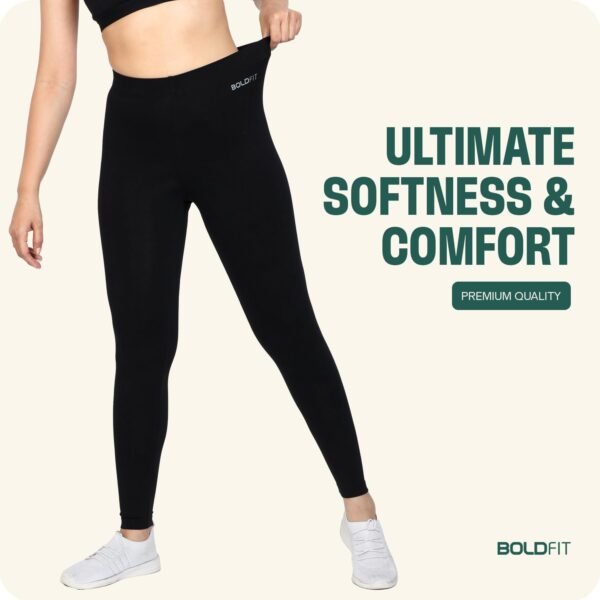Boldfit Gym Wear for Women Stretchable Yoga Pants for Women Fitness Gym Leggings for Women & Gym Pants for Women Multipurpose Track Pants for Women Gym Tights for Women Active Wear Lower for Women - Image 8