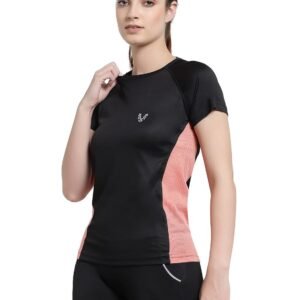 UZARUS Womens Dry Fit Workout Top Sports Gym T-Shirt