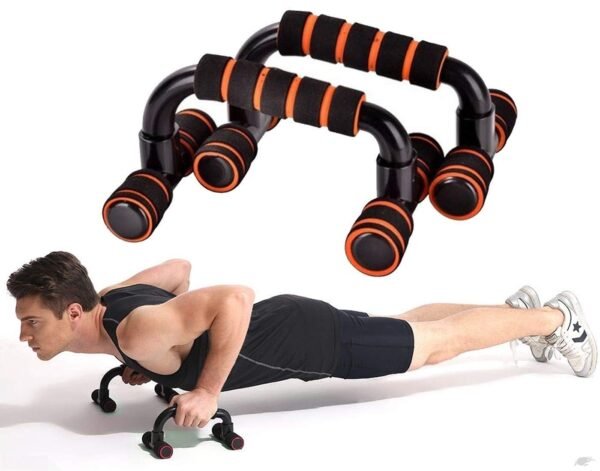 ShopiMoz Push Up Bar Push-Ups Stands Steel Bars with Cushioned Foam Handle T Shaped for Upper Bodybuilding Chest Muscles Training Home Gym Exercise Equipment For Men Women