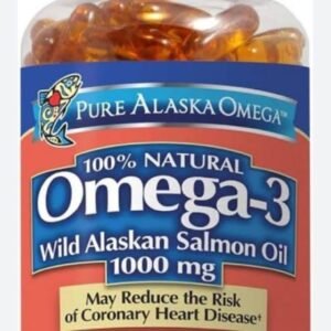 Pure Alaska Omega-3 Wild Alaskan Salmon Oil 1000mg Softgels PACK OF 180