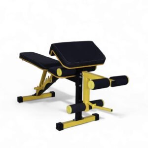 GYM24 EQUIPMENTS 6In1 Adjutable Bench Incline,Decline,Flat, Leg Extension, Leg Curl, Preaher Curl Home Gym Bench Capacity:300 Kg, Multicolor