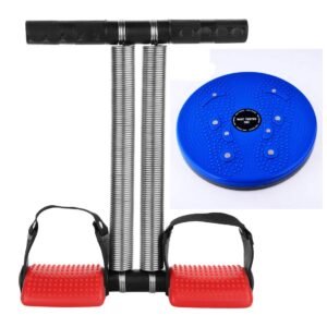 YUVI TRADERS DSTTR-TWB Steel Tummy Trimmer- Double Spring Combo Tummy Twister Abdominal Exercise for Men and Women