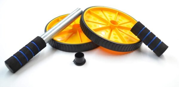 LIVOX Double Spring Tummy Trimmer with Ab Wheel Roller, Push-up Stand Gym Equipment Set for Home Workout Combo Men Women Full Body Exercise Kit – Pack of 3 - Image 6