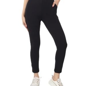 Mehrang Stretchable Yoga Pants for Women & Gym Pants for Women Workout with Mesh Insert & Side Pockets