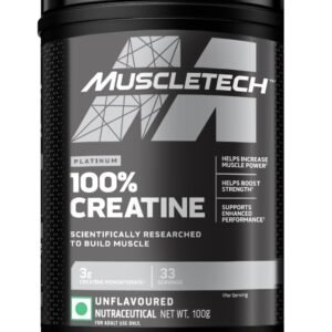 Muscletech Platinum 100% Creatine Powder (100g), Unflavoured