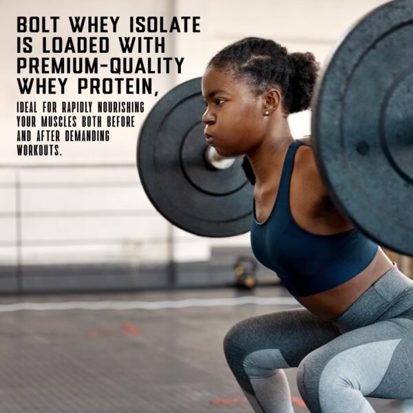 BOLT Nutrition Whey Isolate Protein Powder | With Superfood PHYCOCYANIN | USA Formulation & Origin | For Muscle Strength & Bone Health | 2LB/907gm (27 Servings) | Madagascar Vanilla - Image 7