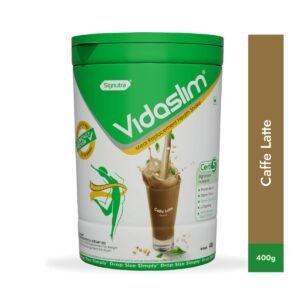 Vidaslim Meal Replacement Protein Health Shake for Weight Control & Weight Management for Women & Men| 38 gm Protein |L-Carnitine, Green Tea Extract, and White Kidney Bean Extract|(400 gm, Coffee)