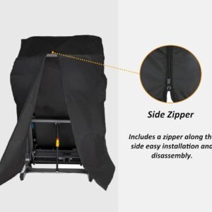 MaWGcowerd Treadmill Cover, Folding Treadmill Cover, Dustproof and Waterproof Cover, Oxford Cloth Waterproof Sunscreen Cover(Black)