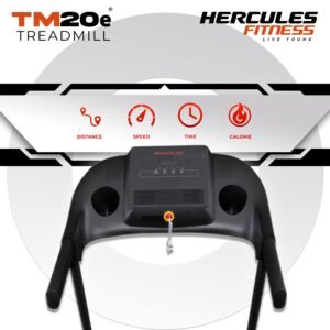 Hercules Fitness Basic Treadmill for home use with space saving, Home gym, cardio machines for weight loss