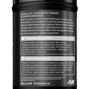 Muscletech Platinum 100% Creatine Powder (100g), Unflavoured