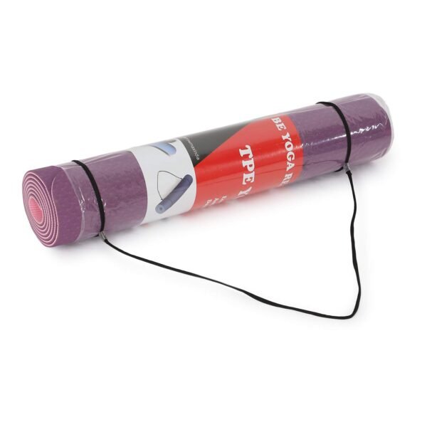 Arrowmax TPE Yoga Mat Non Slip, Eco Friendly Fitness Exercise Mat with Carrying Strap,Pro Yoga Mats for Men & Women,Workout Mats for Home, Pilates and Floor Exercises (PINK/PURPLE) - Image 9