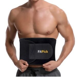 FIT PICK Sweat/ Stomach Belt for Men and Women Non-Tearable, Sauna Belt Waist Trainer for Men and Women