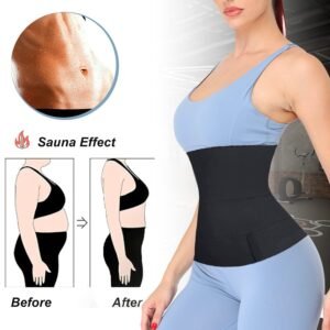 CIPZI Free Size Premium Waist Belt Elastic Band Weight Loss Flat Belly Belt Body Shaper Abdominal Belt After Delivery for Tummy Reduction Tummy Wrap Waist Trainer