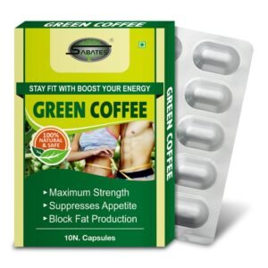 INLAZER Green Coffee Slim Body Medicine | Green Coffee Capsule Fat Burner Weight Loss Product For Teenage Weight Loss Products & Loose Extra Inches Rapidly Without Exercise 10 Capsule