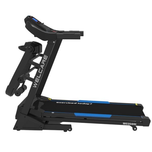 WELCARE WC3599M 3.5HP Peak DC Motorized Multipurpose Treadmill with LCD Display, Foldable Treadmill for Home Use Manual Incline Execise Machine - Image 4