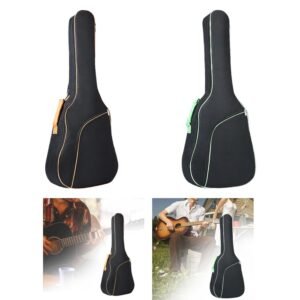 Enakshi Electric Gig Bag and Pockets Guitar Case for Acoustic Guitars Travel Concert Orange