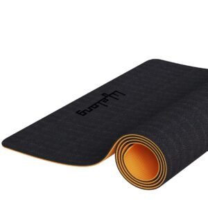 Lifelong Dual Color EVA Material Yoga Mat for Women & Men|6mm Anti-Slip Yoga Mat for Gym Workout Exercise Mat for Home Gym|Yoga Exercise (6 Months Manufacturer’s Warranty, LLYM223, Black & Orange)