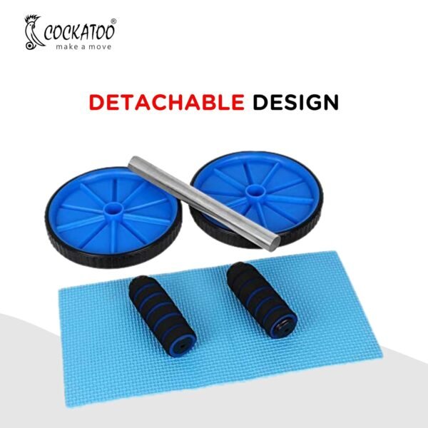 Cockatoo ECO Ab Roller||Ab workout equipment With Knee MatExercise Roller for Core Strength Training & Home Gym Fitness, Abdominal Carver Machine for Men & Women - Image 4