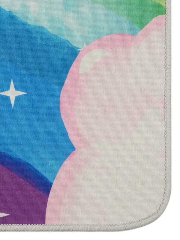 SARAL HOME EASY LIVING Polyester Unicorn Soft Microfiber Antiskid Yoga/Excercise Mat (Turquoise, 70X170 Cm) - Image 3